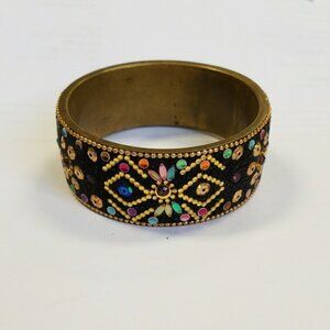 Boho imported jewelry 3 pieces a pendant necklace and two bangle bracelets